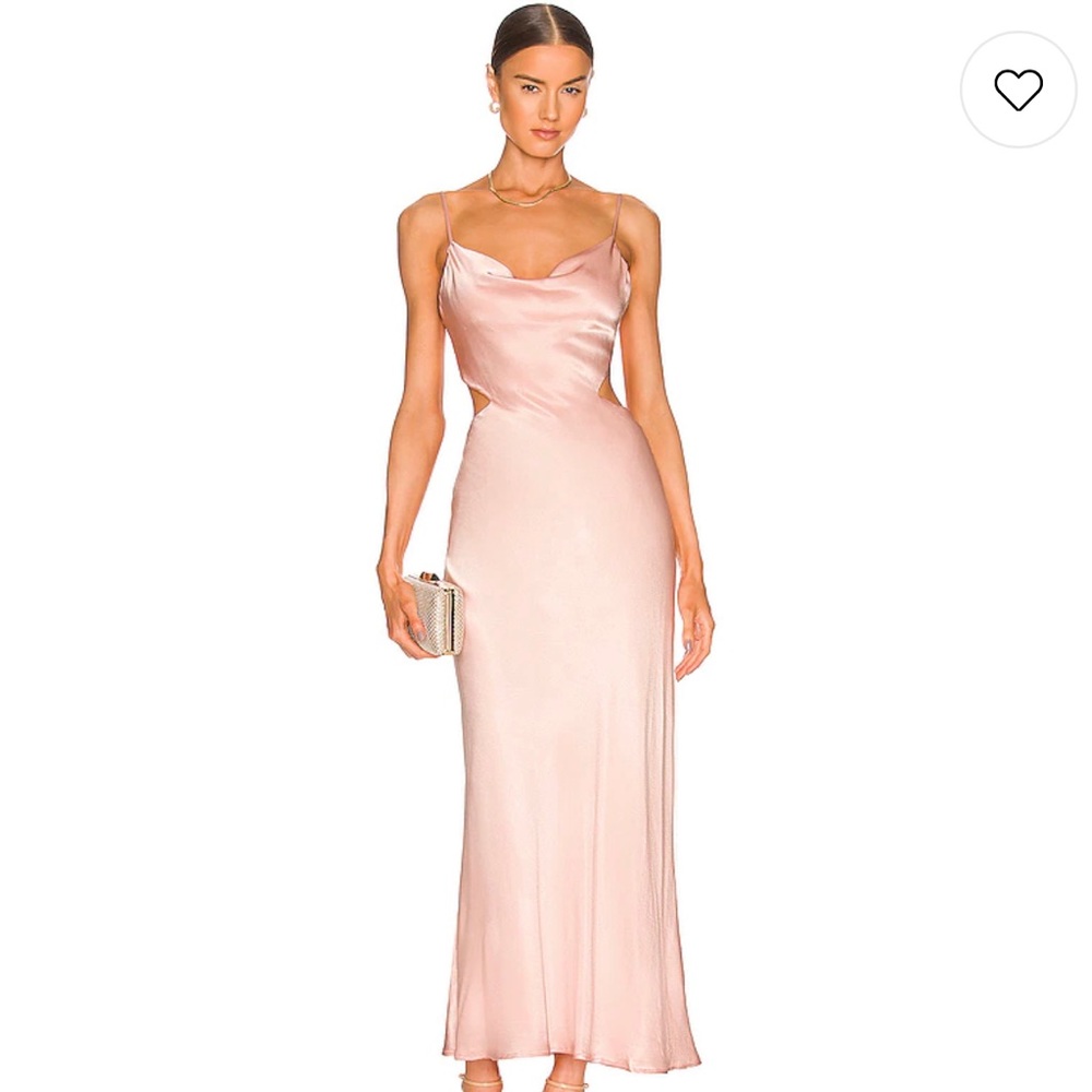 COPY - Bardot Cut Out Slip Dress in Pink Rose.